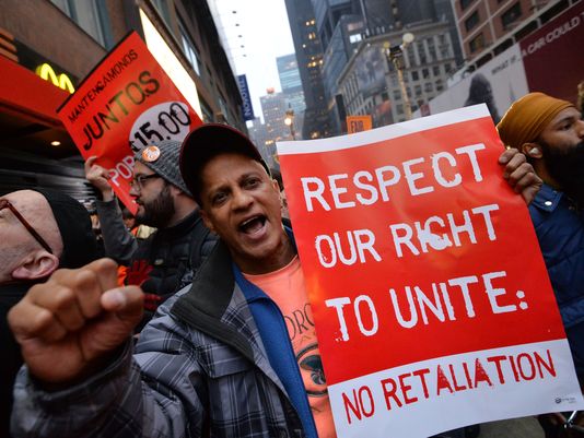 fast food protest